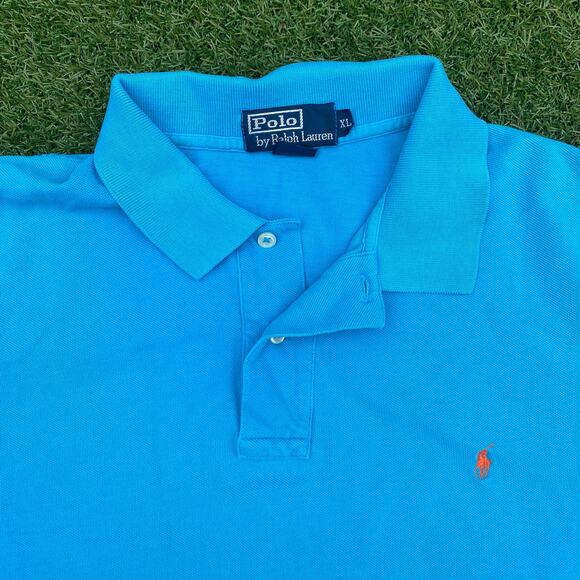Polo Ralph Lauren Blue Polo Shirt Size XL - Picture 2 of 4